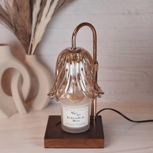 Warmer Lamp with Timer Dimmable Wax Melt Warmer for Jar Candles with 2 Bulbs